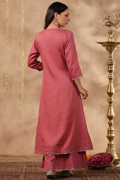 Shuddhi Mauve Double Dress - Image 11