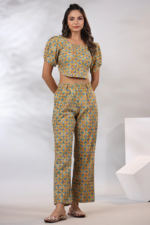Shuddhi Mustard Co-Ord Set - Image 2