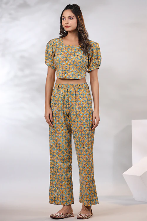 Shuddhi Mustard Co-Ord Set - Image 4