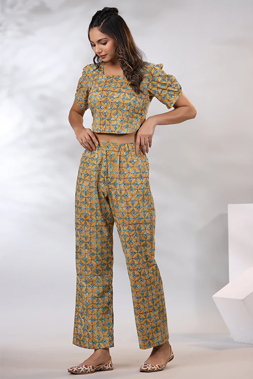 Shuddhi Mustard Co-Ord Set - Image 5