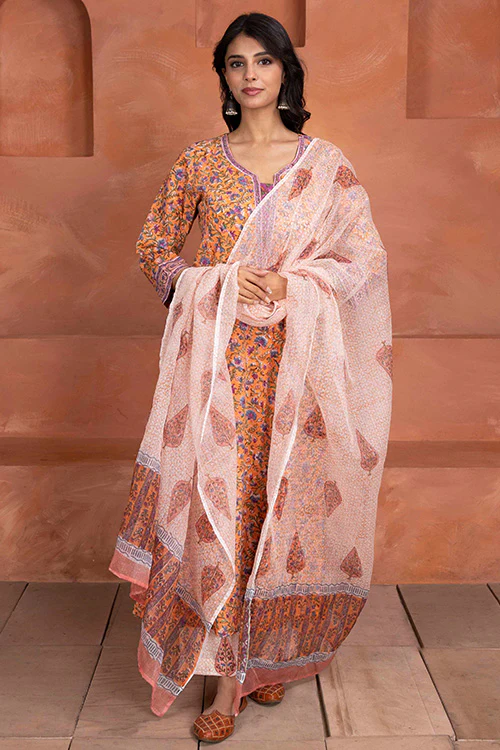 Shuddhi Orange 3 Piece Set - Image 2
