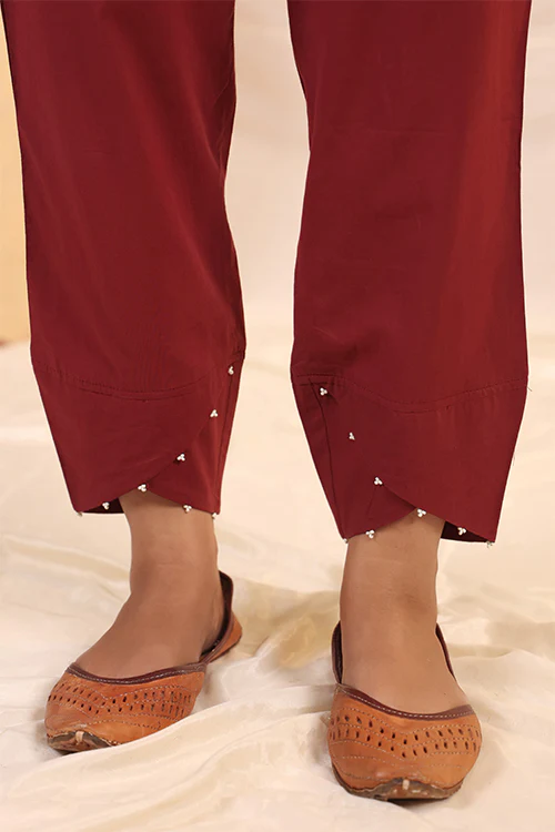 Shuddhi Peach And White Shirt - Image 8