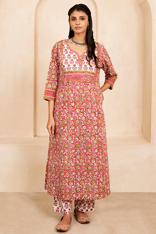 Shuddhi Rani Pink 3 Piece Set