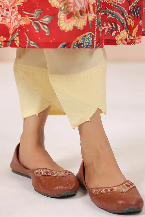 Shuddhi Red And Green Semi Aline - Image 10