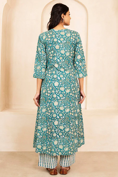 Shuddhi Teal 3 Piece Set - Image 4