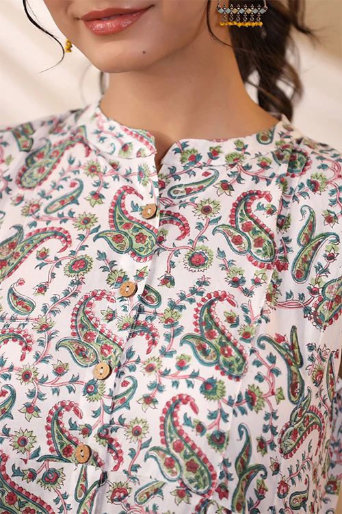 Shuddhi  White Button Down Dress - Image 7