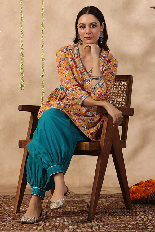 Shuddhi Yellow Gota Top - Image 2