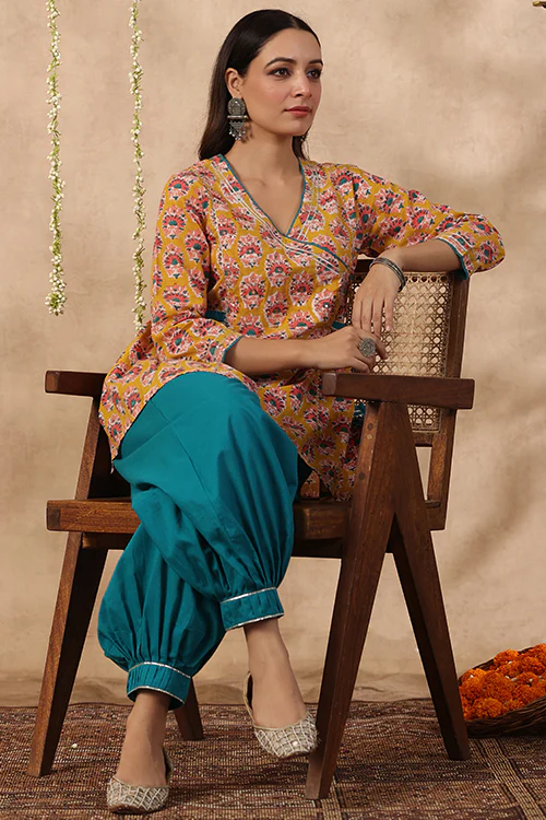 Shuddhi Yellow Gota Top - Image 3