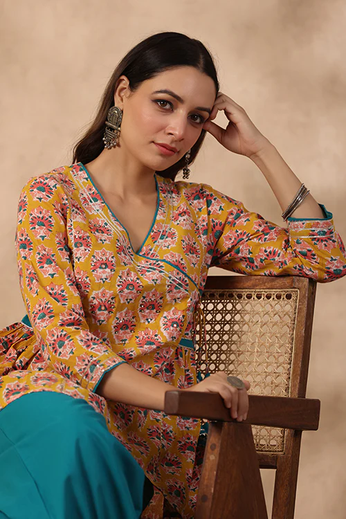 Shuddhi Yellow Gota Top - Image 4