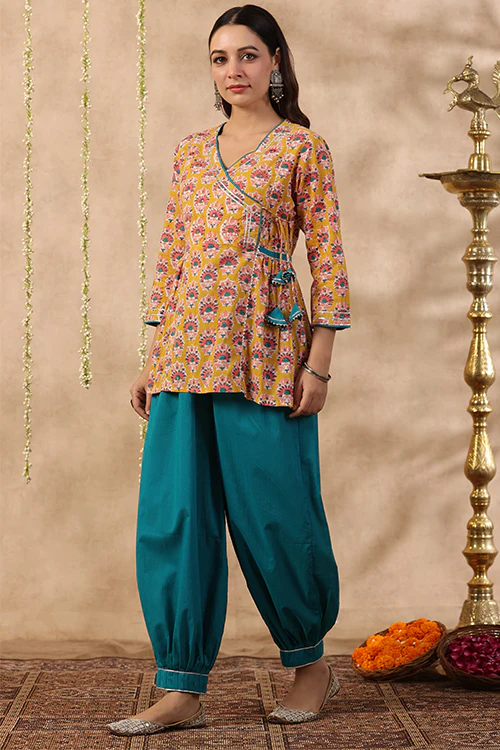 Shuddhi Yellow Gota Top - Image 8