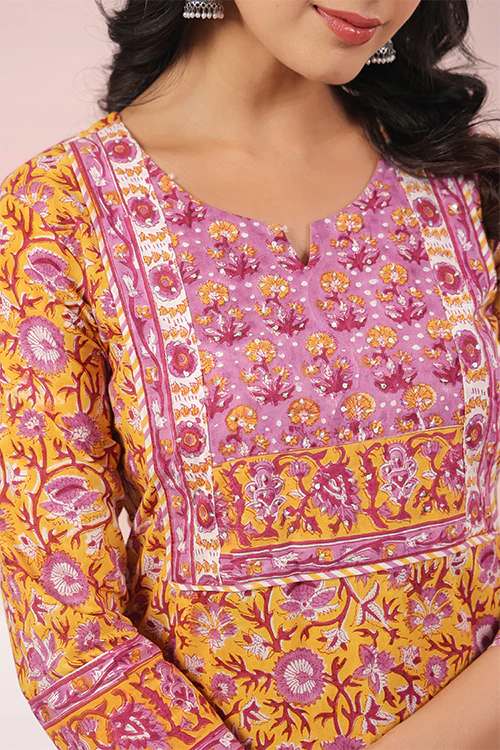 Shuddhi Yellow Kurta And Duppatta Set - Image 3