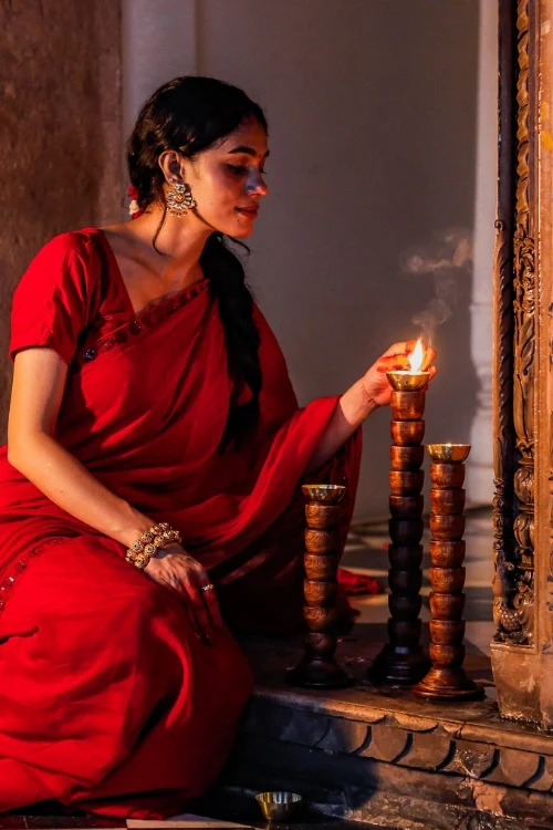 Sirohi Rustic Glow Candlestand - Image 5