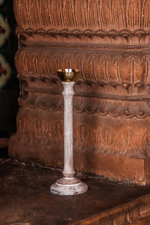 Sirohi White Wood Candlestands - Image 5