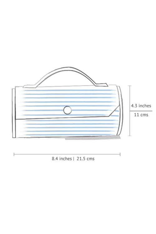 Lukka Chuppi Slate Round Clutch - Single Sleeve - Image 4