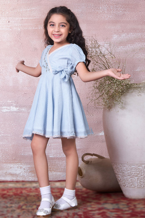 Soleilclo "Crossover" Hand Embroidered Cotton Dress - Image 4