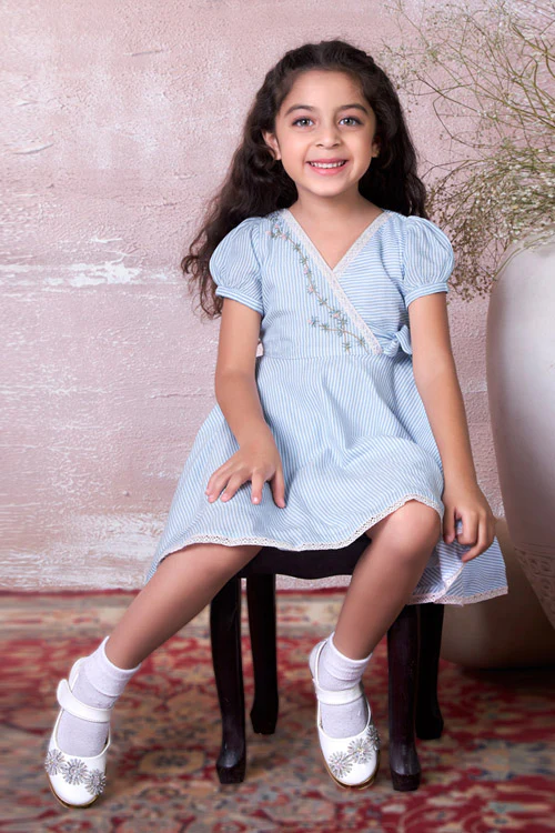 Soleilclo "Crossover" Hand Embroidered Cotton Dress - Image 9
