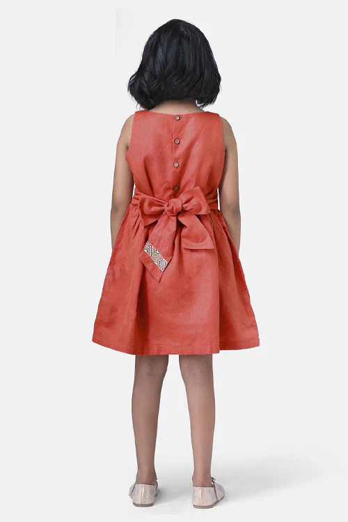 Soleilclo Hand Embroidered Linen Dress And Shorts - Image 3