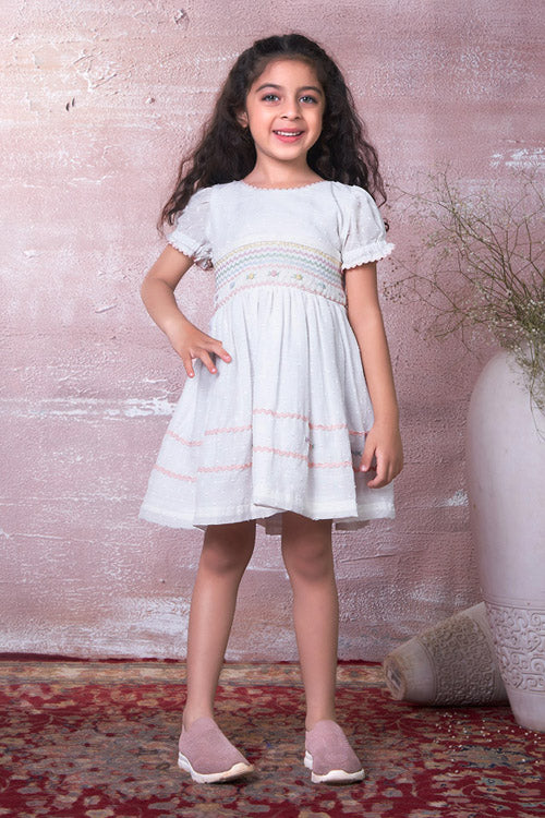 Soleilclo "Spring Fling" Hand Smocked Cotton Dress - Image 2