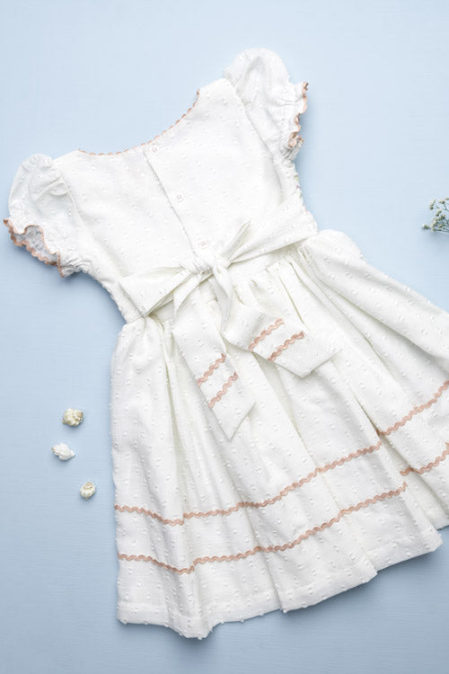 Soleilclo "Spring Fling" Hand Smocked Cotton Dress - Image 6