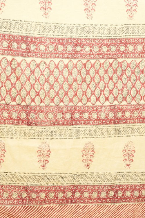 Sooti Syahi "Arabica" Handblock Print Mul Cotton Saree - Image 6