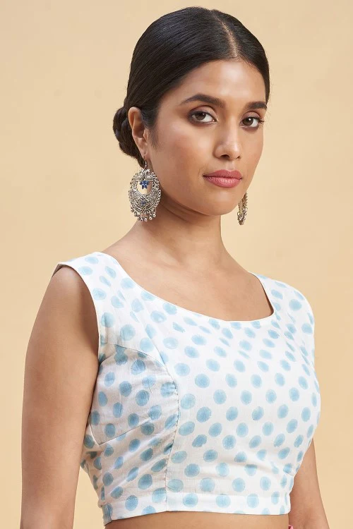 Sooti Syahi "Paradise Pink" Handblock Print Mul Cotton Saree - Image 6