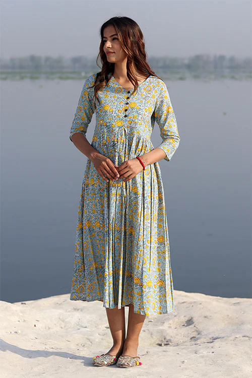 Sootisyahi 'Alluring Grey ' Cotton Dress - Image 3