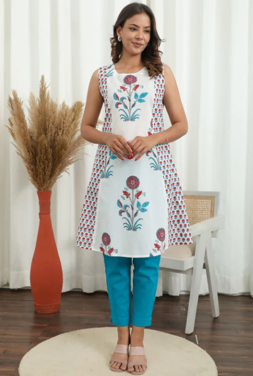 Sootisyahi ' Floraison ' Hand Block Printed Co-Ord Set