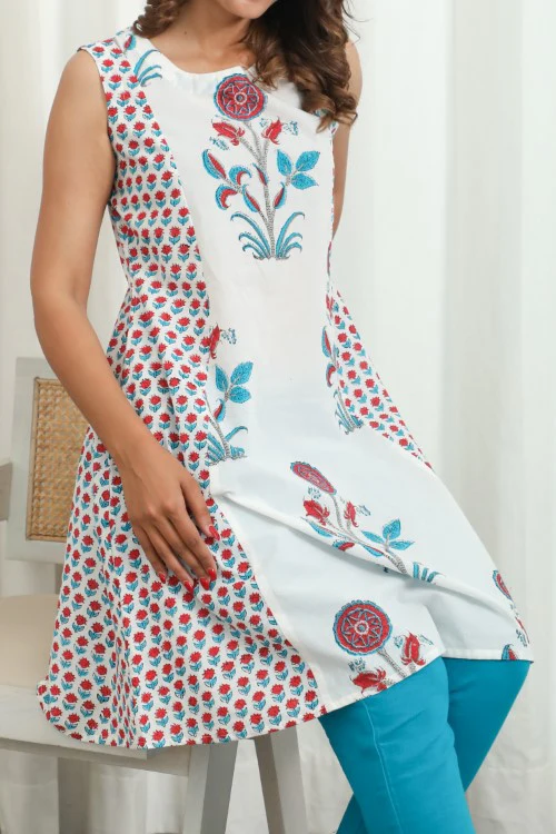 Sootisyahi ' Floraison ' Hand Block Printed Co-Ord Set - Image 2