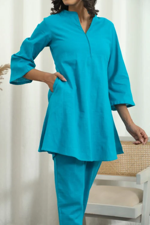 Sootisyahi ' Oceanic Chic ' Cotton Co-Ord Set - Image 2