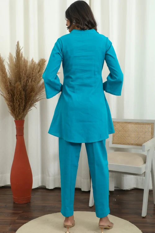 Sootisyahi ' Oceanic Chic ' Cotton Co-Ord Set - Image 3