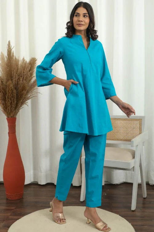 Sootisyahi ' Oceanic Chic ' Cotton Co-Ord Set - Image 6