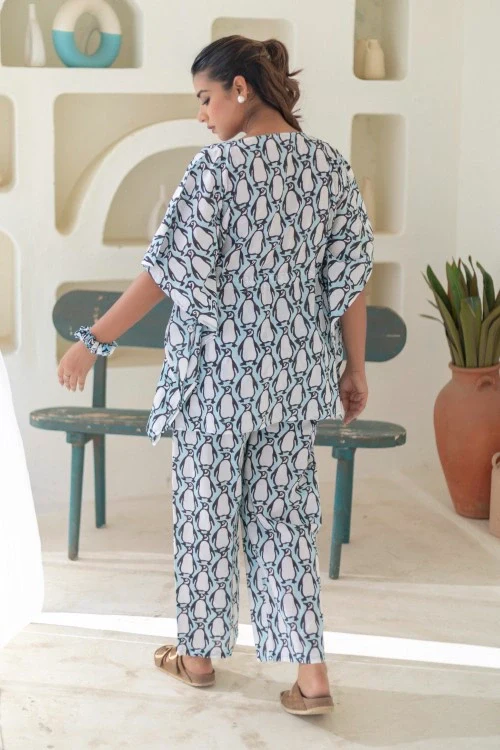 Sootisyahi -Penguin-Parade-Cotton-Kaftan-Set - Image 7