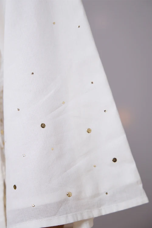 Okhai "Sparkle" Mukaish and Khaat bharat work Kurta Pant set - Image 6