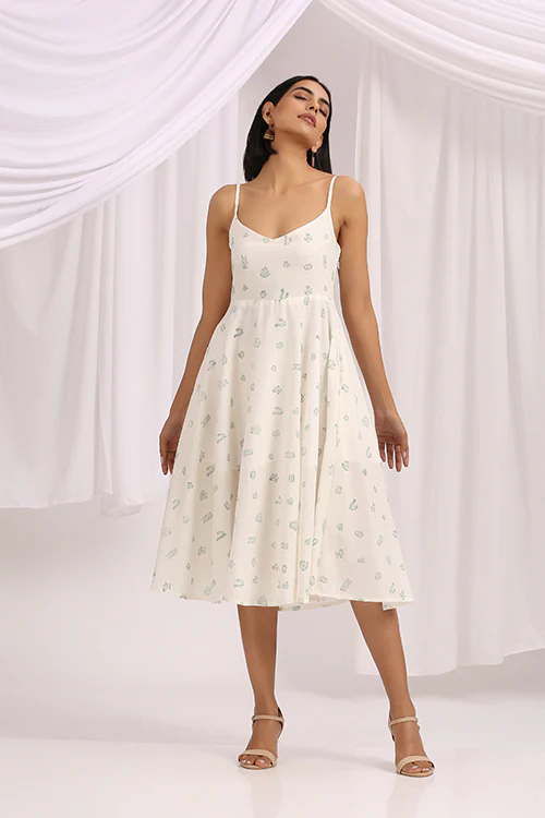 Okhai 'Summer Breeze' Hand Block Printed Cotton Dress - Image 7