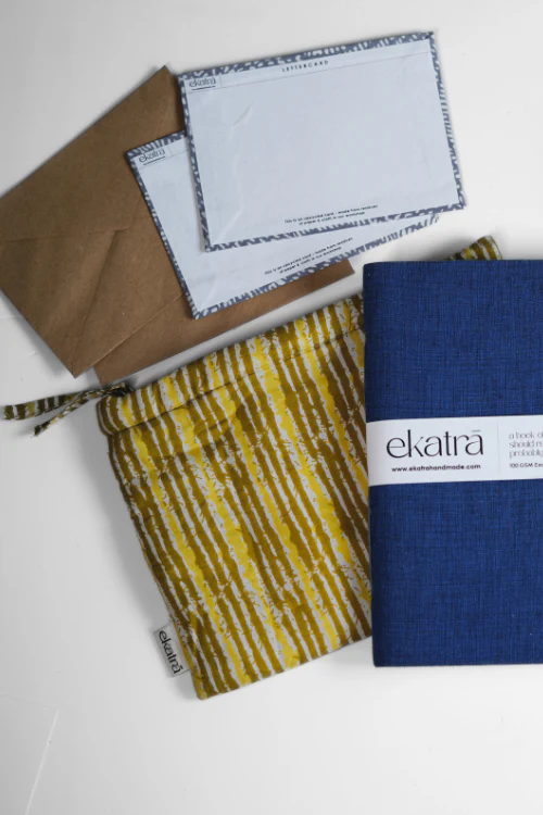 Sustainable Gratitude Hamper By Ekatra - Blue Solid - Image 3