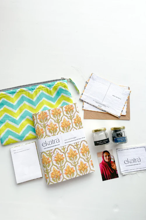 Sustainable Gratitude Hamper By Ekatra - Yellow Floral - Image 2