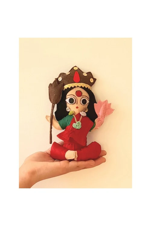 "Svatanya" Handcrafted Eco-Friendly Durga & Tiger - Image 4