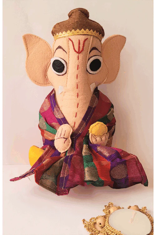 "Svatanya" Handcrafted Eco-Friendly Ganesha Figurine - Image 3