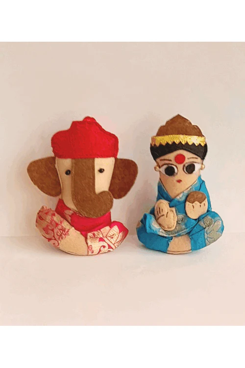"Svatanya" Handcrafted Eco-Friendly Mini Ganesha & Laxmi Figurine - Image 6