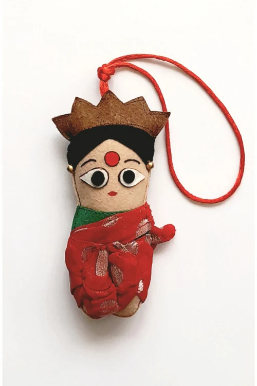 "Svatanya" Handcrafted Eco-Friendly Mini Laxmi  Charm - Image 2