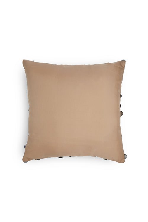 Onset Homes Tara Hand Embroidered Cushion-Beige - Image 5