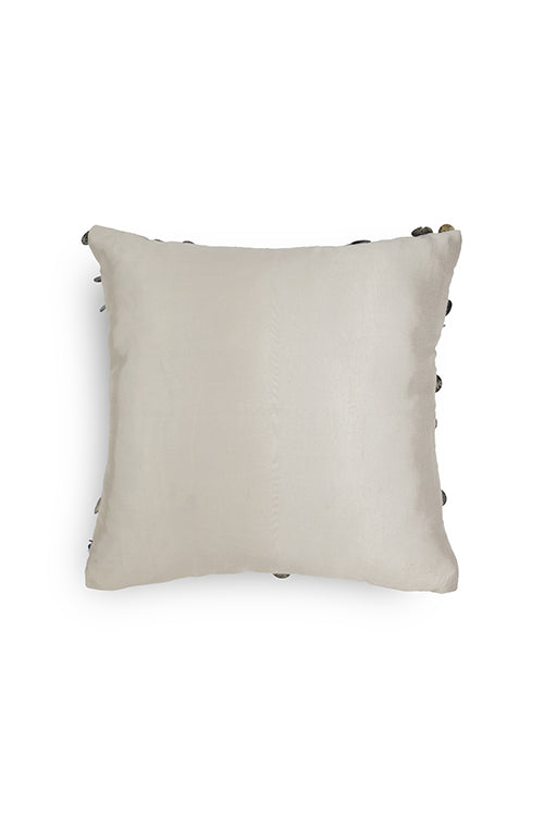 Onset Homes Tara Hand Embroidered Cushion-Silver - Image 5