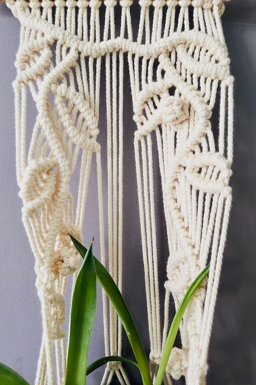 House of Macrame Macrame Handcrafted 'Tehni' Plant Hanger - Image 3