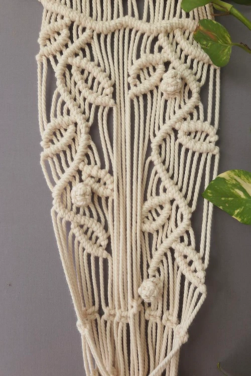 House of Macrame Macrame Handcrafted 'Tehni' Plant Hanger - Image 5