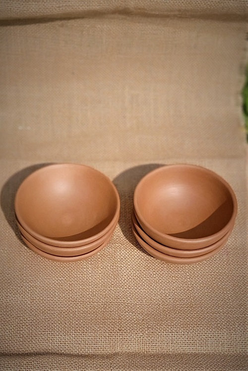 Terracotta by Sachii "Clay Bowls Set of 6" - Image 4
