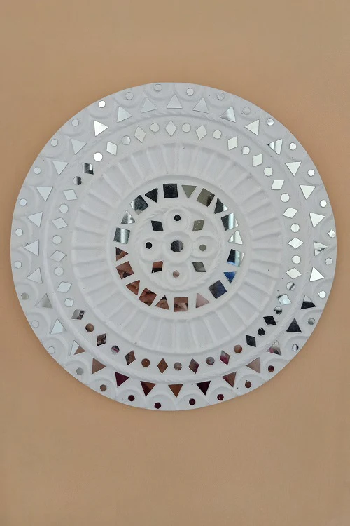 Terracotta by Sachii Kutch Lippan Mud Work Wall Plate 1