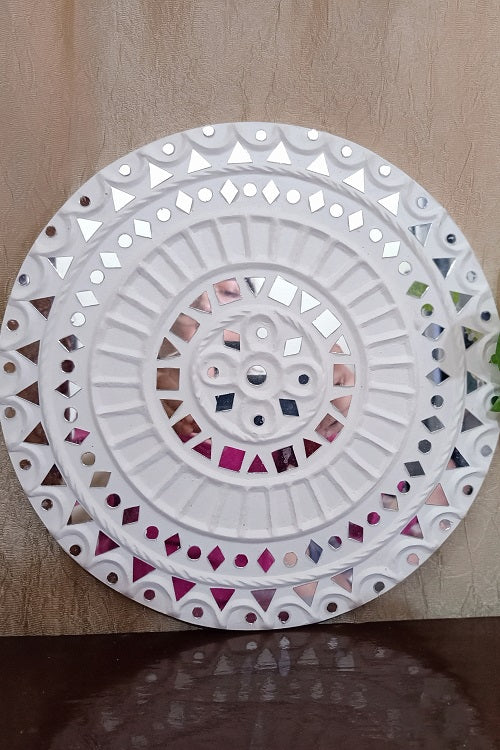 Terracotta by Sachii Kutch Lippan Mud Work Wall Plate 1 - Image 3