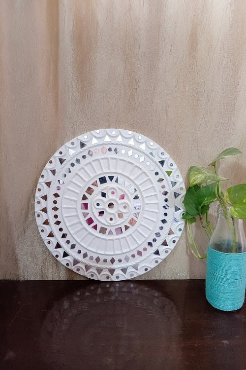 Terracotta by Sachii Kutch Lippan Mud Work Wall Plate 1 - Image 4
