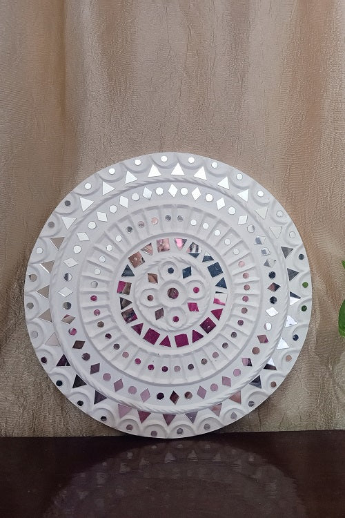 Terracotta by Sachii Kutch Lippan Mud Work Wall Plate 2 - Image 2