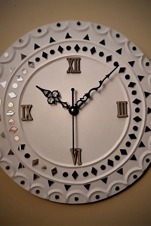 Terracotta by Sachii" Lippan Kaam Wall Clock - Image 4